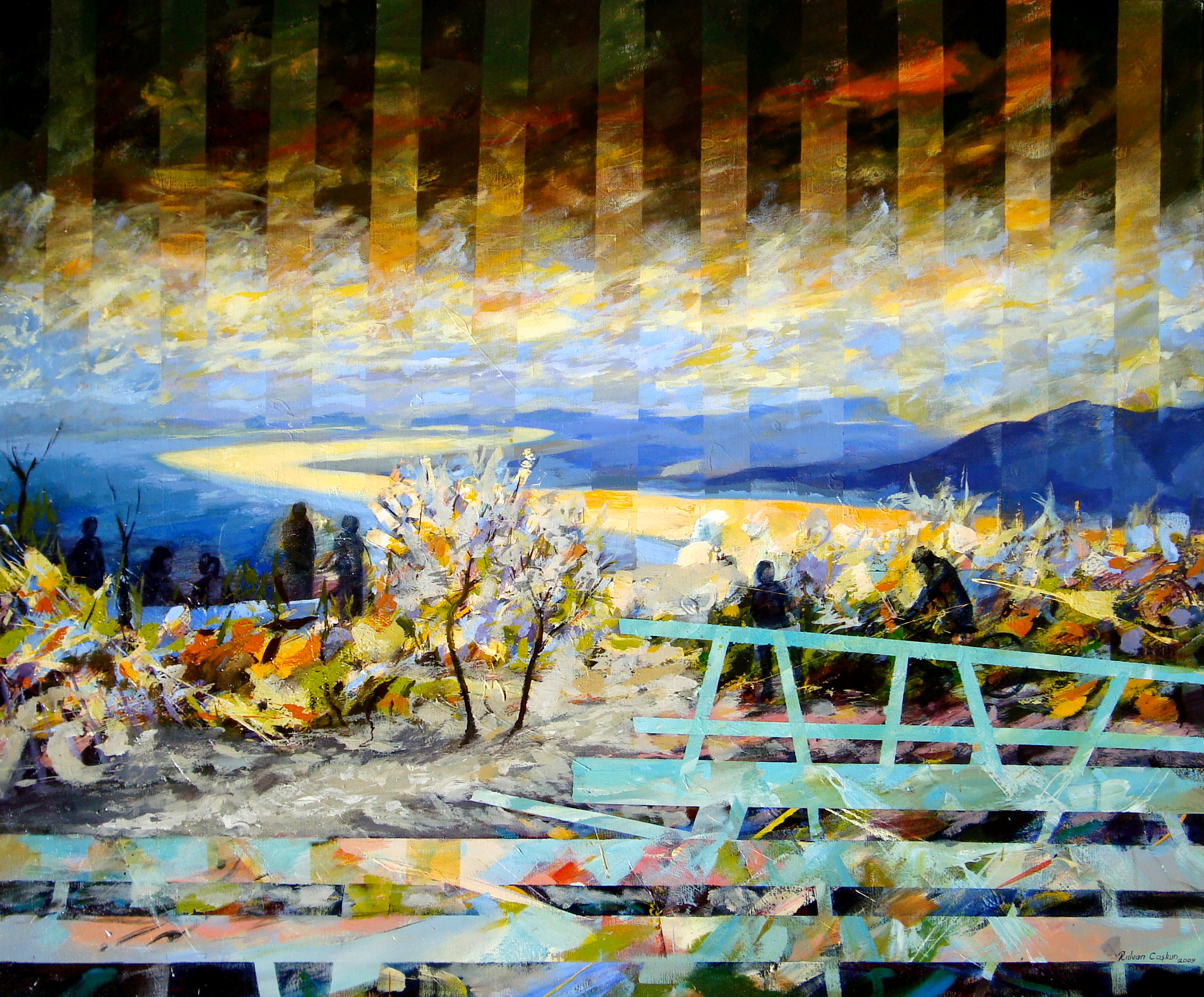 Tual Üzerine Akrilik 'Yol' 100x120cm 2009